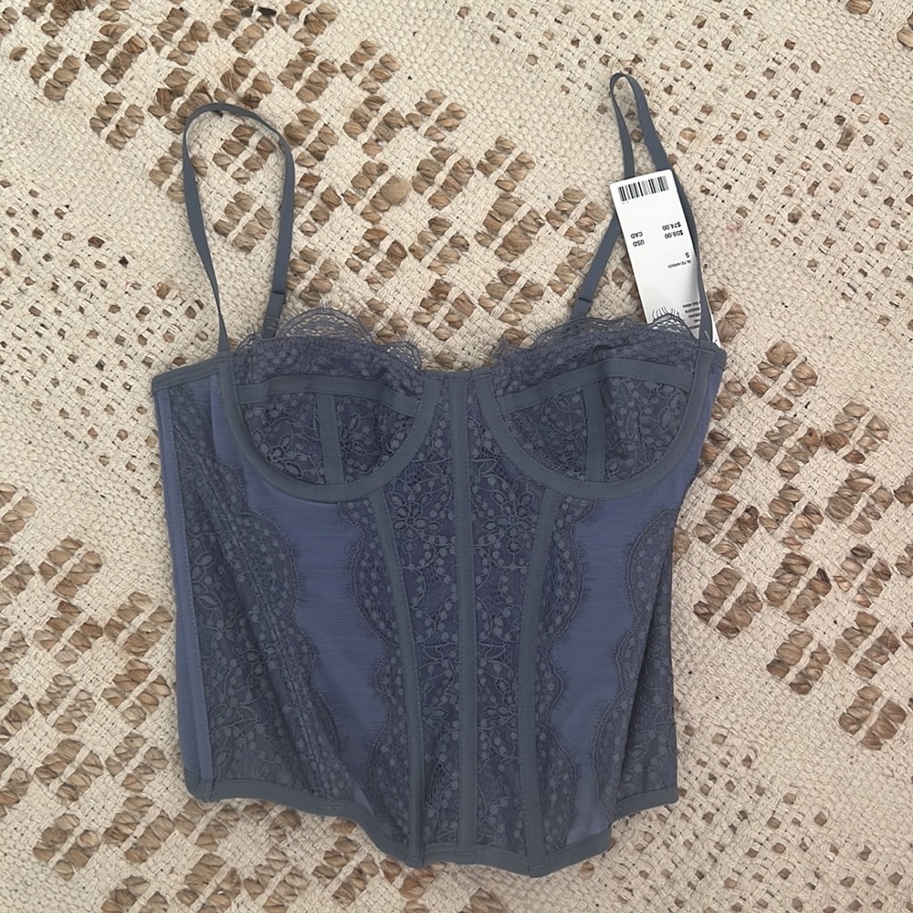 NWT Urban Outfitters Modern Love Corset Top - Picture 3 of 3